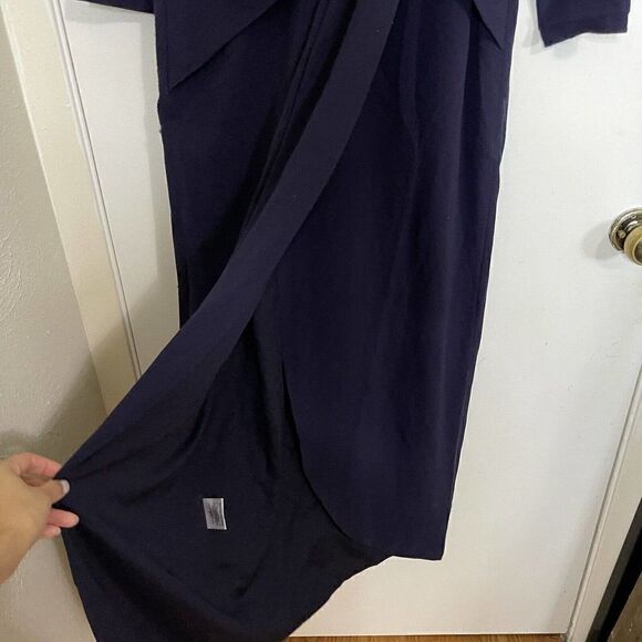 NWT! Dress The Population Naomi Twist Crepe Boysenberry purple maxi dress Medium - Picture 5 of 9